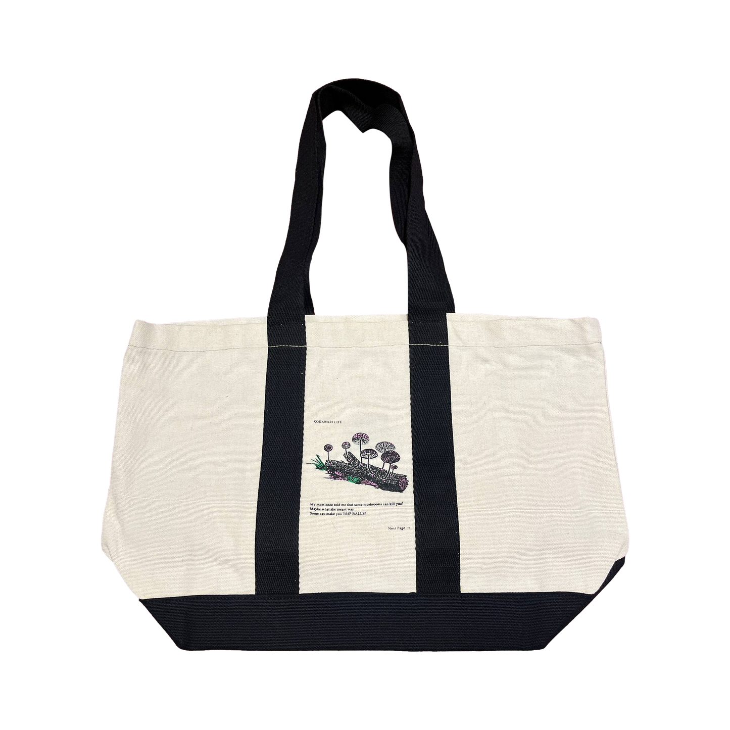 Mushroom Canvas Tote Bag